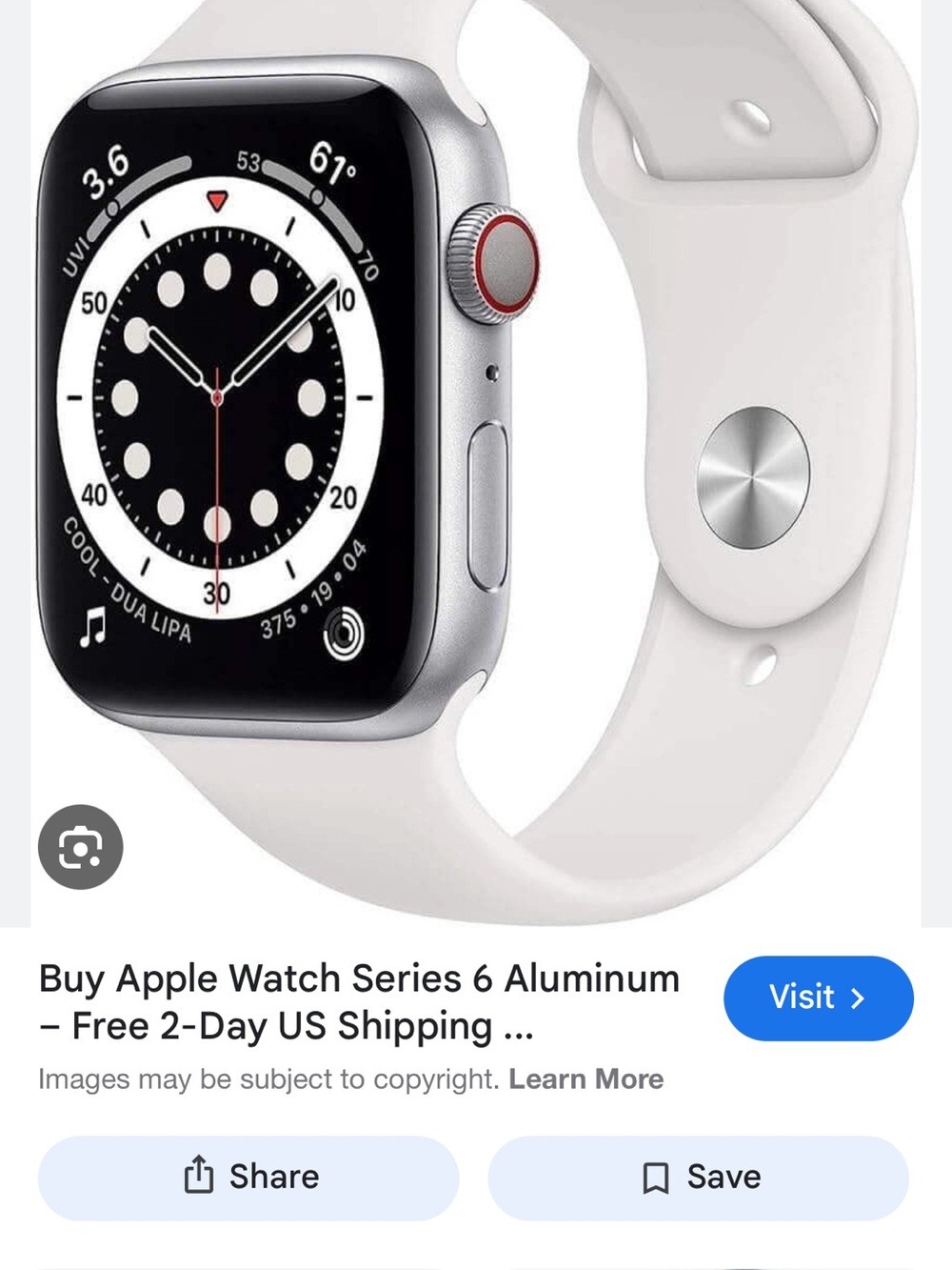 Apple Watch Series 6 Aluminum with CELLULAR DATA purchased new